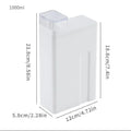 2025 New 1000ML White Laundry Detergent Empty Bottles Large Capacity Softener Storage Bottle Refillable Washroom Organizer Bottl