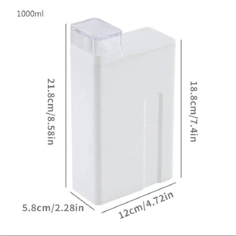 2025 New 1000ML White Laundry Detergent Empty Bottles Large Capacity Softener Storage Bottle Refillable Washroom Organizer Bottl