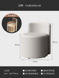 Living Room Light Luxury Stool Household Soft Bag Low Stool Sofa Round Bench Coffee Table Back Chair Door Shoe Change Stool