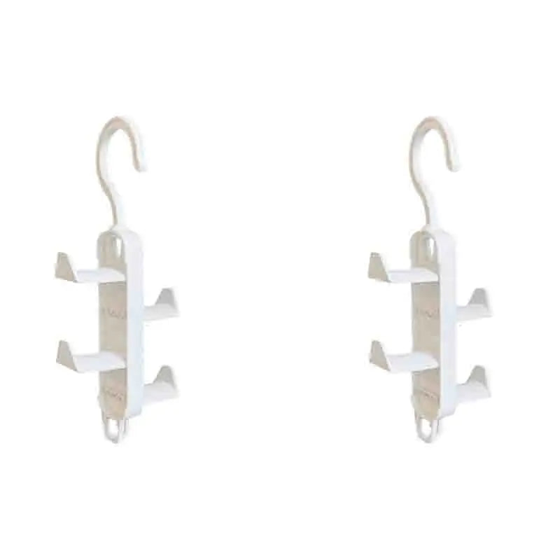 2-10PCS Storage Wardrobe Storage Multifunctional Clothes Hanger No Trace Hanging Bag Rack Hat Door Rotatable No Punching Hook