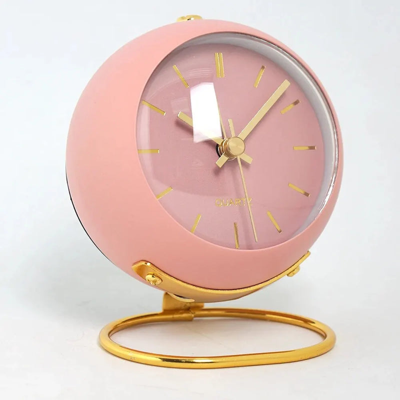 Nordic Creative Electronic Desk Clock, Minimalist Children's Alarm Clock, New Desktop Bedside Student Silent Luminous Pointer