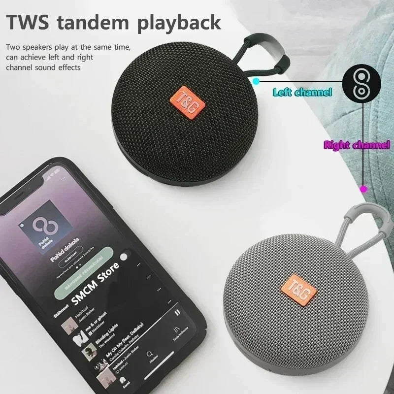 Waterproof Outdoor Portable Bluetooth Speaker Support free call /TF card /USB   Christmas Party Gifts Stereo With TWS