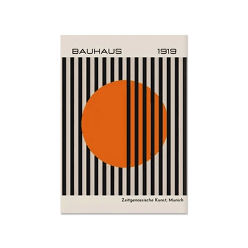 Mid Century Modern Bauhaus Abstract Geometric Posters Wall Art Canvas Painting Prints Pictures Gallery Living Room Interior Home