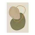 Boho Green Beige Geometric Leaves Abstract Poster Mid Century Wall Art Canvas Painting Prints Picture Living Room Interior Decor