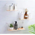 Wall Mounted Shelves Without Drilling Wood Hanging Shelf Kitchen Organizer Hanging Spice Jar Storage Shelf for Seasoning Holder