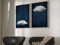 Sage Green Cloud Wall Art Poster Abstract Sky Art Canvas Prints For Modern Living Room Bedroom Dormitory Home Aesthetic Decor
