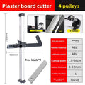 Manual Gypsum Board Cutting Tool Hand Push Drywall Cutting Artifact Tool Stainless Steel Woodworking Cutting Board Tools