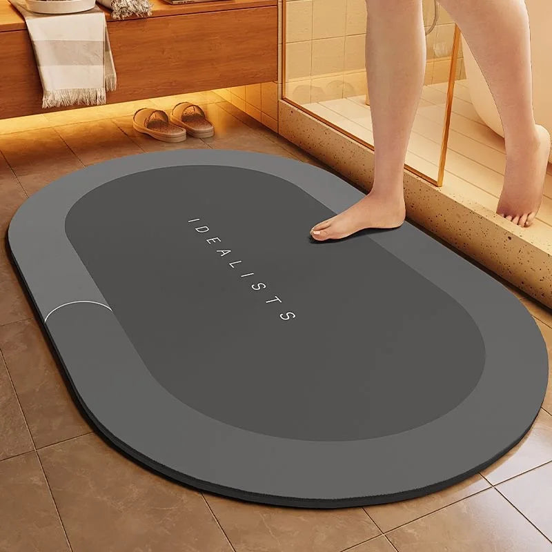 Water Uptake Non-slip Bathroom Mat Toilet Anti-skid Bathtub Foot Mat Kitchen Living Room Floor Mat Home Decor Bathroom Carpet
