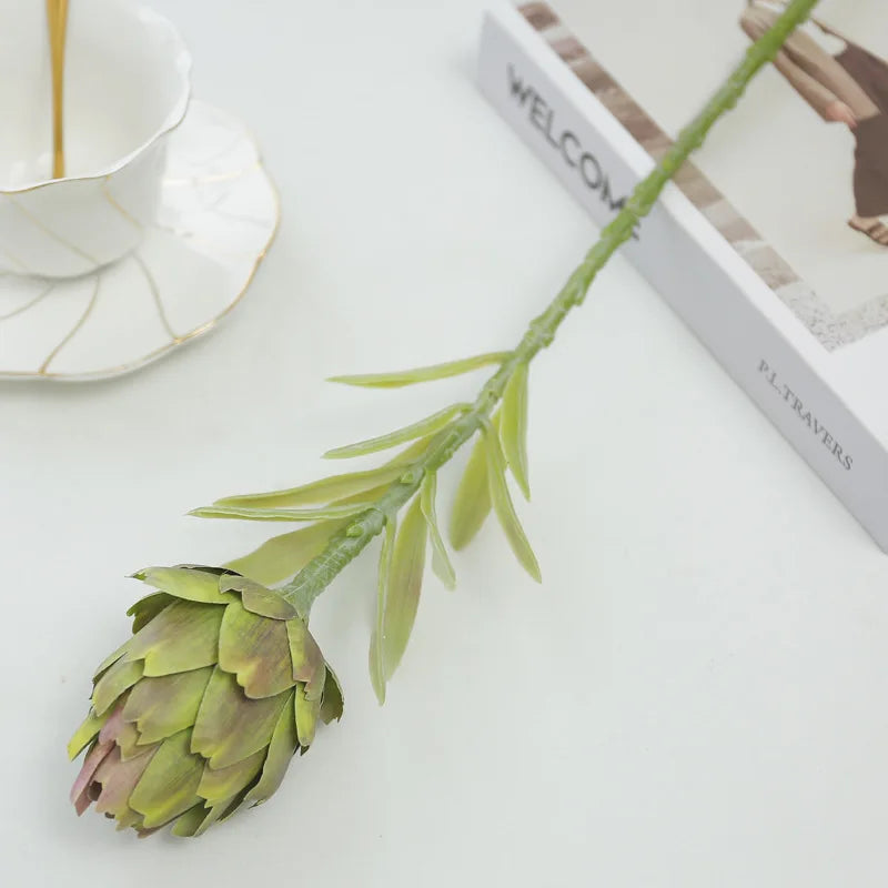 56CM Artichoke Fruit Artificial Plant Home Interior Living Room Entrance Decorative Flower Arrangement Decorative Flower