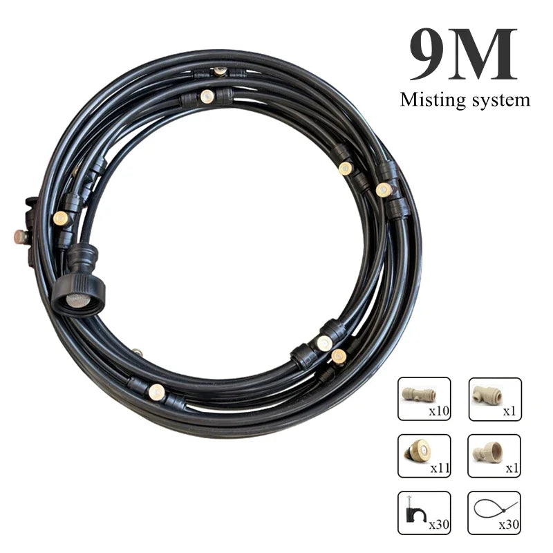 Cooling water spray system Garden spray Greenhouse outdoor dedusting and humidification system spray