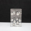 Geometric Metal Ball Art Transparent Acrylic Box Ornaments Modern Minimalist Square Living Room Decorations Desktop Furnishings