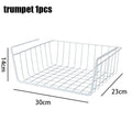 Multi Functional Perforated Kitchen Bathroom Storage Hanging Basket Storage Rack Iron Bottom Hanging Basket Hanging Wire Basket