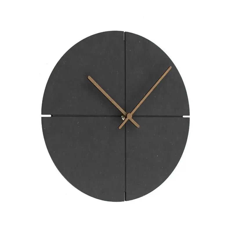 12inch Creative Wooden Wall Clock Silent Clocks Round Nordic Minimalist Wall Decoration Personality Home Watch Home Decor