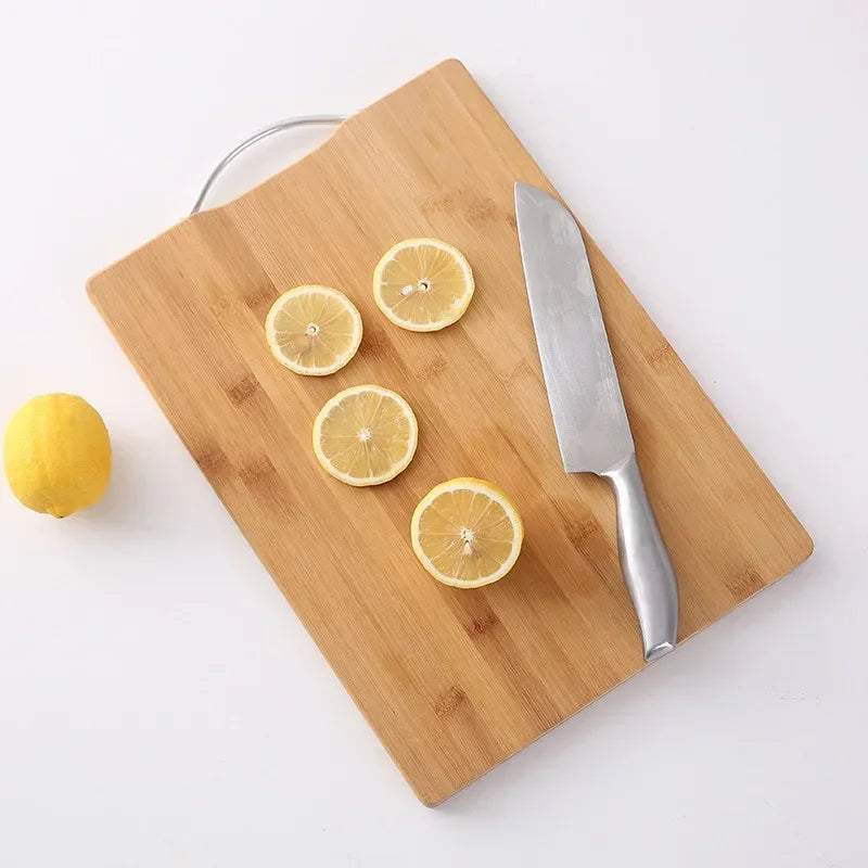 Kitchen natural bamboo cutting board large rectangular cutting board thickened solid wood cutting board available on both sides