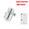 360°Universal Kitchen Faucet Anti-splash Aerator Bathroom Tap Rotatable Faucet 2 Mode Tap Nozzle Bubbler Kitchen Sink Faucet