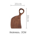 1 pcs Black Walnut Chopping Blocks Kitchen Wood Food Plate Wooden Pizza Sushi Bread Whole Wood Tray Cutting Board No Paint
