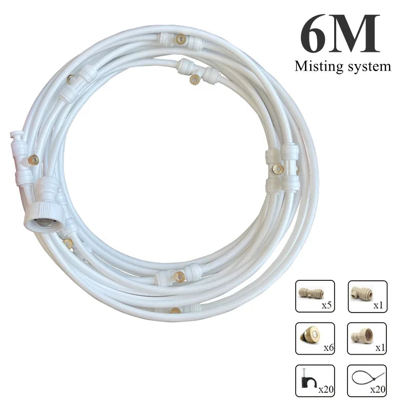 Cooling water spray system Garden spray Greenhouse outdoor dedusting and humidification system spray