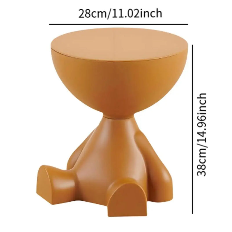 Light Luxury Cartoon Sofa Coffee Table Edge Table Creative Flat Head  Small Household Plastic Coffee Table Furniture Side Table