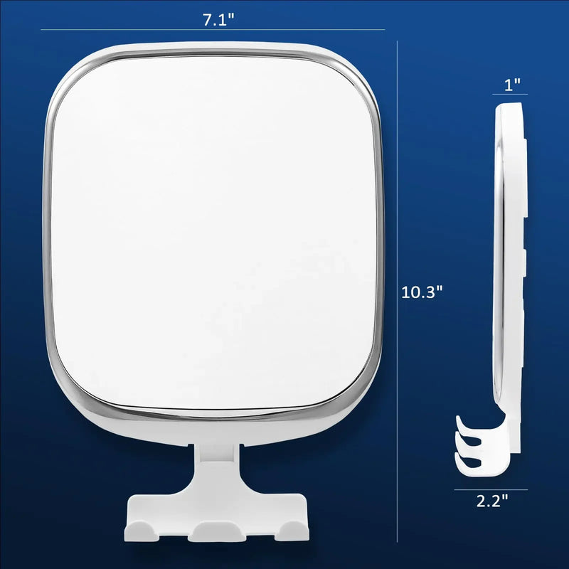 TAILI Shower Fogless Makeup Mirror With Holder Suction Cup Shower Shave Round Acrylic Mirrors Bathroom Mirrors Washroom