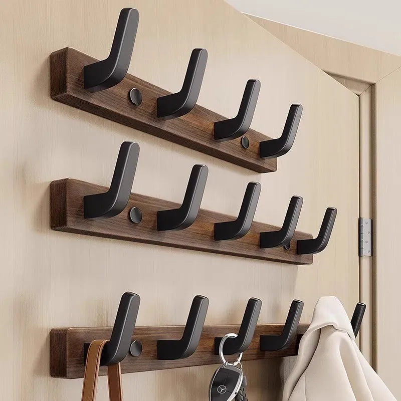 Walnut Clothes Hook Fitting Room Wall Hook Clothes Hanger Hat Hook Door Hook Wooden Clothes Hook Bathroom Hook