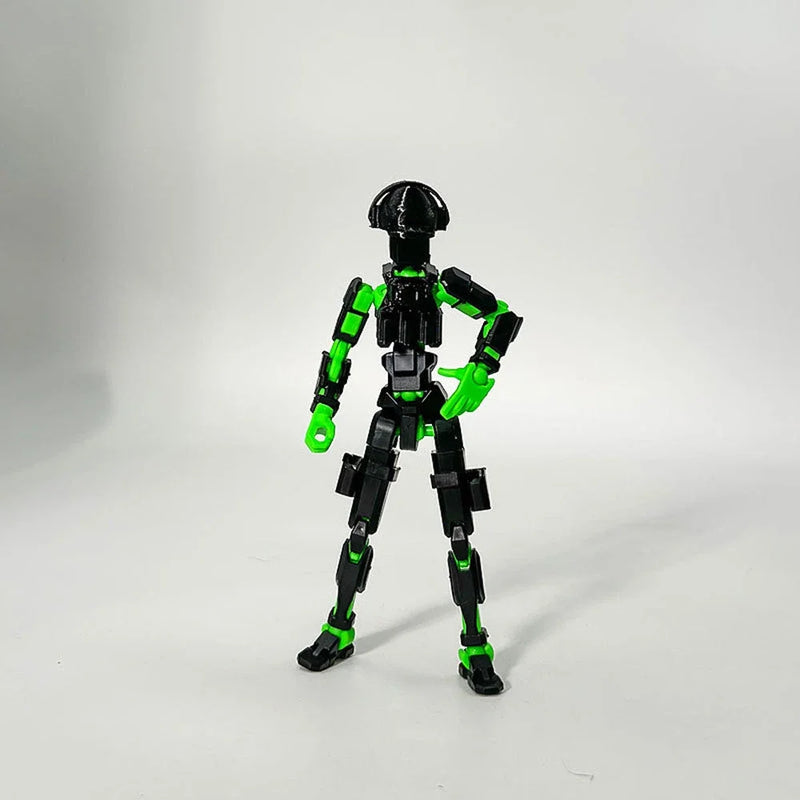 3D Printed Toy Model Lucky13 War Sandbox Action Figure Dummy T13 Toy Doll Robot Assembly Model Decoration Desktop Decoration