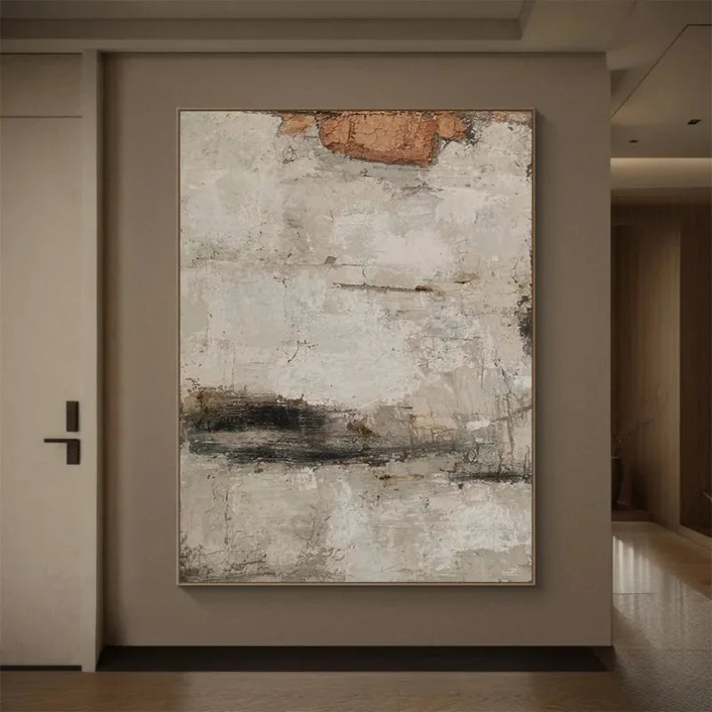 Nordic Abstract Oil Painting Handmade Canvas Decorative Mural Frameless Acrylic Hanging Image for LivingRoom Bedroom Aisle Porch