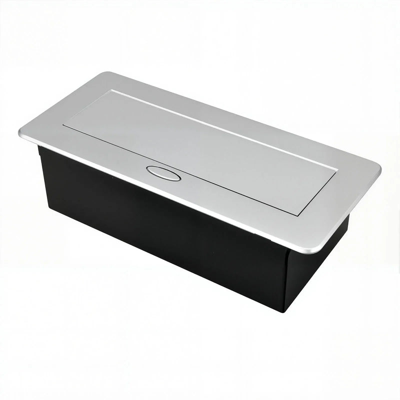 Table Charging Station Hidden Type Power Socket Slow Pop-Up Table Outlet Desktop Socket for US/EU Home Office Kitchen