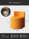 Living Room Light Luxury Stool Household Soft Bag Low Stool Sofa Round Bench Coffee Table Back Chair Door Shoe Change Stool