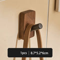 5/3/1Pcs Solid Wood Hooks Wall Mounted Clothes Scarf Hat Coat Hook Simple Room Decor Storage Hanger Towel Rack Home Organizer