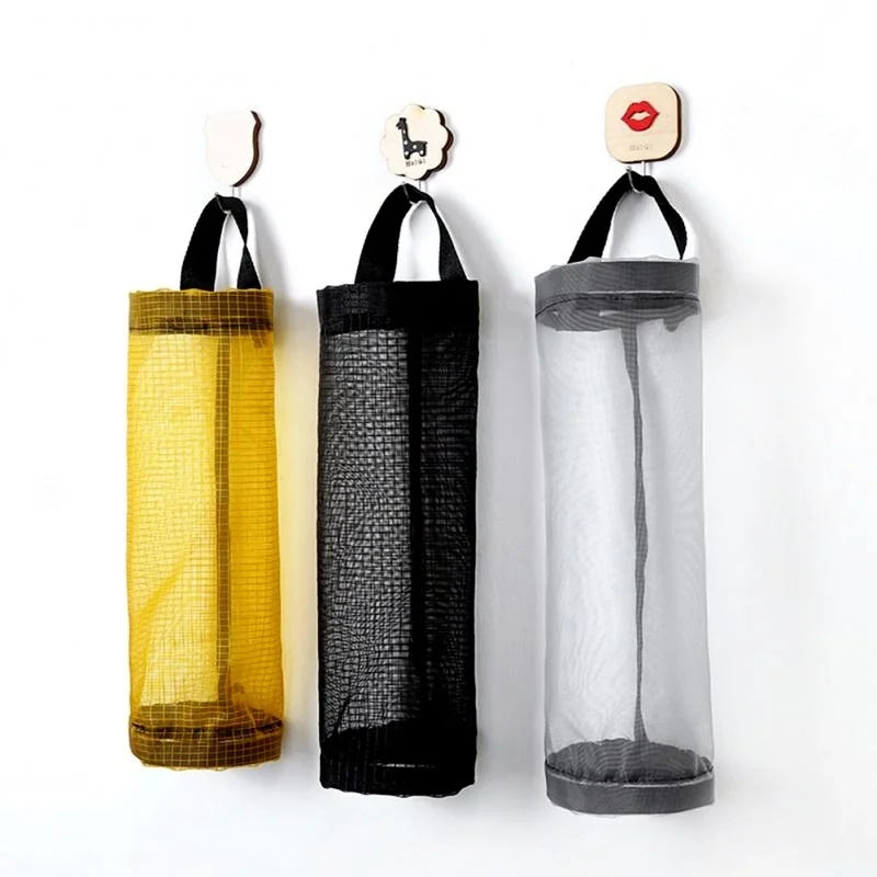 1/3pcs Kitchen Garbage Wall Mounred Grocery Holder HomeTrash Hanging Storage Plastic Bags Organization Home Grocery Bag Holder