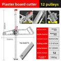 Manual Gypsum Board Cutting Tool Hand Push Drywall Cutting Artifact Tool Stainless Steel Woodworking Cutting Board Tools