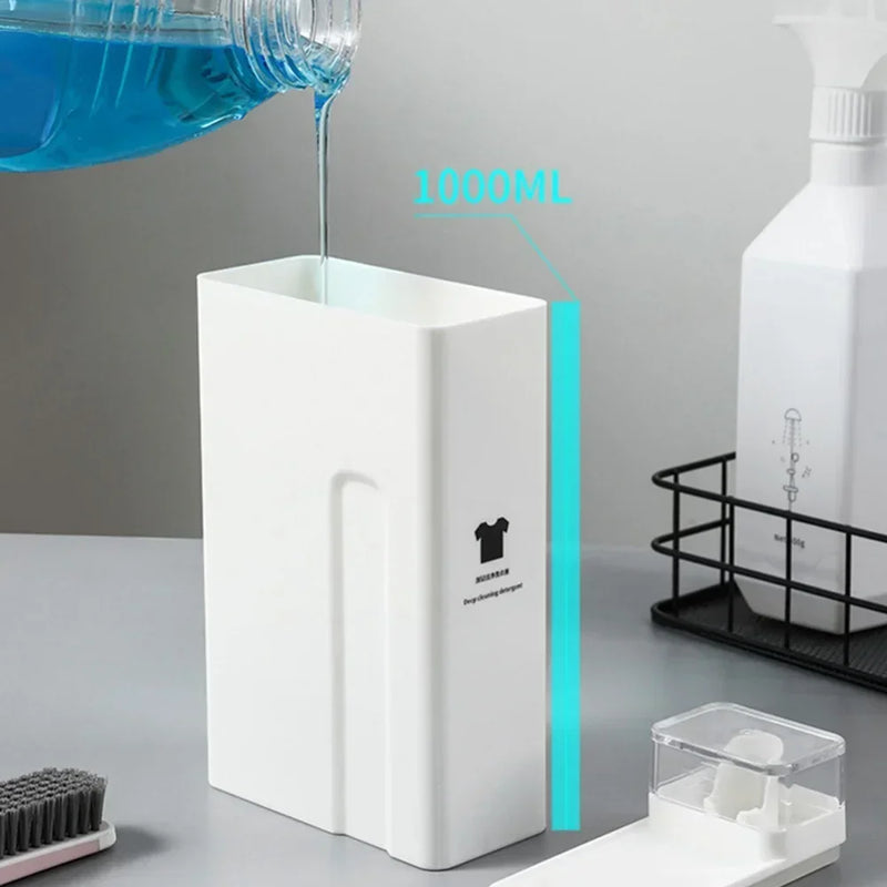 2025 New 1000ML White Laundry Detergent Empty Bottles Large Capacity Softener Storage Bottle Refillable Washroom Organizer Bottl