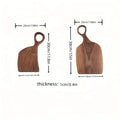 Creative Black Walnut Acacia Wood Couple Cutting Board Wooden Steak Bread Trays Solid Wood Chopping Board Set