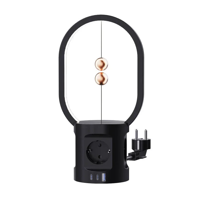 European Standard New Unique Creative Socket With Led Night Lamp Usb Type-C Charging Interface Korean Multifunctional Socket
