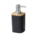 Matte Black Bathroom Accessory Set 3Pcs Bathroom Vanity Countertop Lotion Soap Pump Dispenser Toothbrush Holder and Tray Set