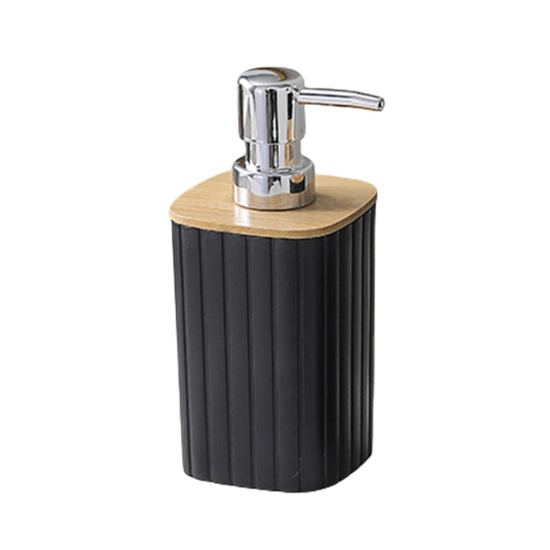 Matte Black Bathroom Accessory Set 3Pcs Bathroom Vanity Countertop Lotion Soap Pump Dispenser Toothbrush Holder and Tray Set