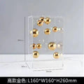 Creative Square Acrylic Cover Sphere Decoration Living Room Porch Cabinet Crafts Ornament Modern Clear Acrylic Square Home Decor