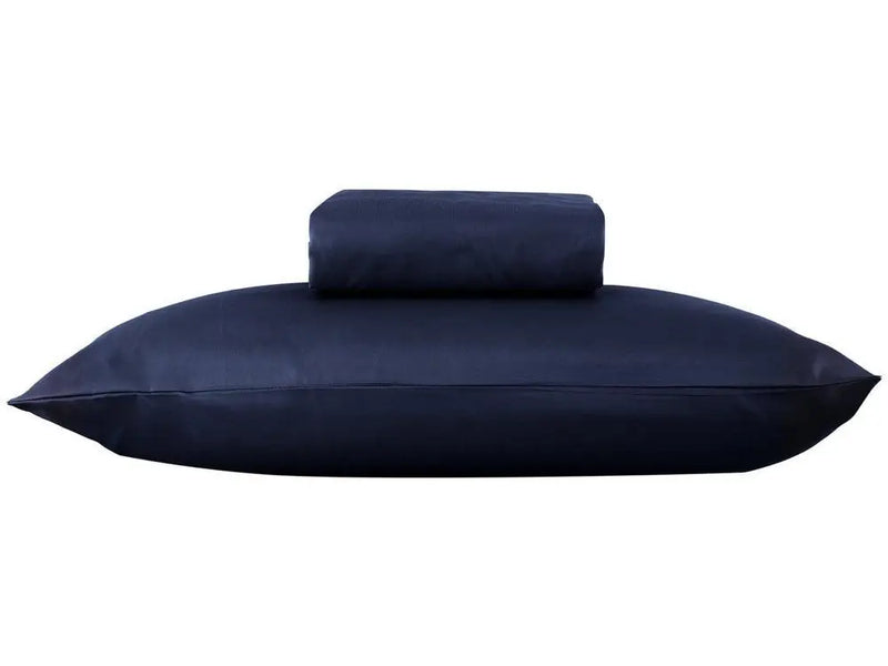 Single Bed Set Polyester Marcellin Textile 400 Yarn Navy Blue Hypercal 2 Pieces