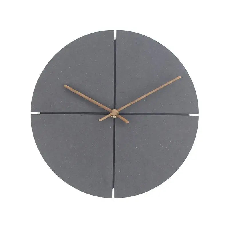 12inch Creative Wooden Wall Clock Silent Clocks Round Nordic Minimalist Wall Decoration Personality Home Watch Home Decor