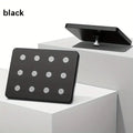 1pc Bathroom High Pressure Shower Head, Silvery Plating/black Square Shower Head, Daily Fixed Shower Spray For Bathroom