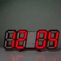 "Modern 3D LED Digital Wall Clock - Stylish Multifunctional Home Decor with USB Power, Perfect for European Interiors"