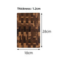 Acacia Wood End Grain Cutting Board Beautiful Checkerboard Pattern Hardwood Knife Friendly Chopping Board