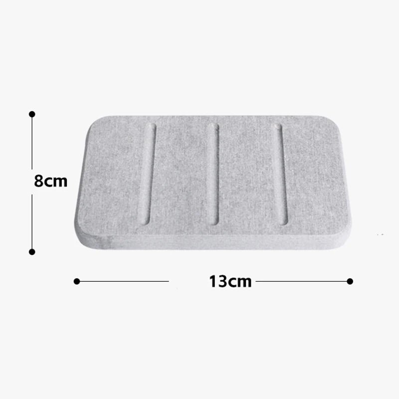 Diatom Mud Soap Dish Quick-Dry Pad Bathroom Countertop Soap Toiletries Absorbent Mat Rectangular Soap Holder Bathroom Supplies