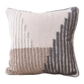 Unique Boho Throw Pillow with Braided Rope Pattern Handmade Tassels Cushion Soft Cotton Linen Textured Cushion for Sofa Bed