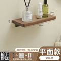 Walnut Storage Rack Bathroom Solid Wood Panel Layer Board Wall Mounted Storage Rack Bathroom Straight Board