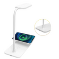 Ultra 15W LED Desk Lamp Wireless Charging Desk Lamp Adjustable Light Eye Protection Desk Lamp Flexible Touch Activated White
