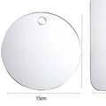 Acrylic Fog Free Mirror Wall Suction Travel Mirror Unbreakable Portable Traveling Shaving Women Makeup Bathroom Accessories