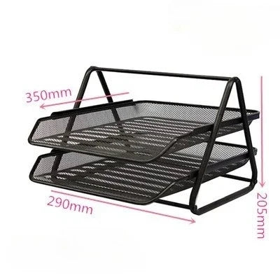 Circular Grid Metal Pen Holder, Multifunctional Creative and Simple Storage Box for Student Office Desktops
