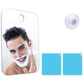 Acrylic Fog Free Mirror Wall Suction Travel Mirror Unbreakable Portable Traveling Shaving Women Makeup Bathroom Accessories