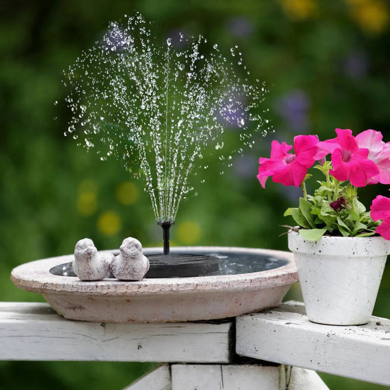 Solar Fountain Floating Water Fountain Pump Free-Standing Floating Style Fountain for Bird Bath